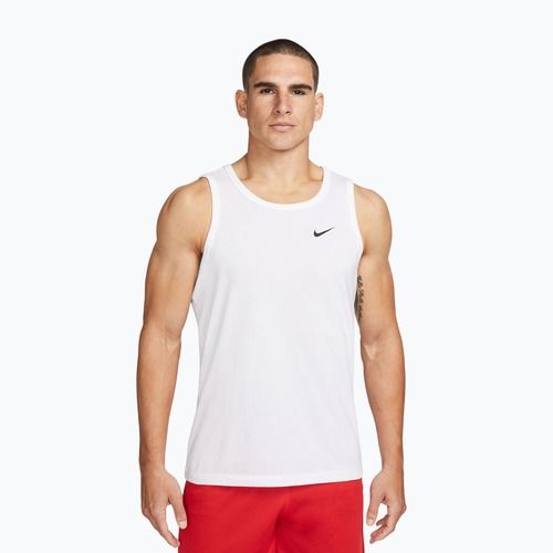 Maglietta da allenamento da uomo Nike Dri-Fit TT white/black