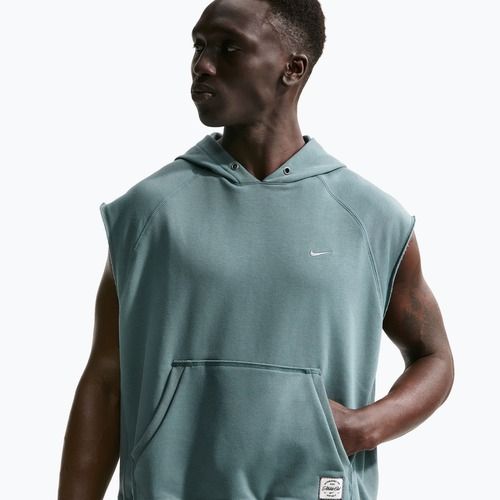 Felpa da allenamento da uomo Nike Athletic Club Dri-Fit Sleeveless Hoodie mineral slate/mineral slate
