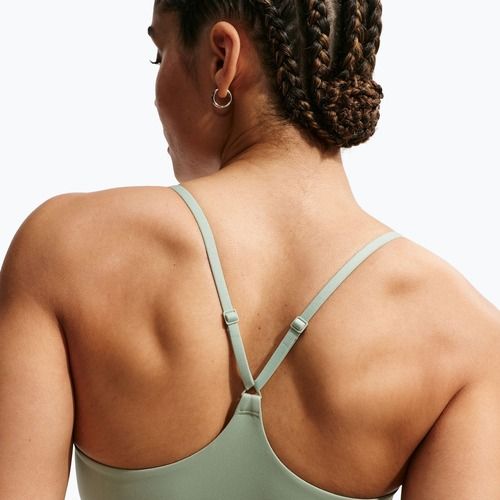 Reggiseno sportivo Nike Indy Light Support steam/white/barely green