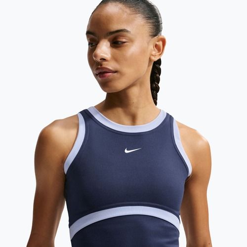 Maglietta da allenamento da donna Nike One Dri-Fit midnight navy/hydrogen blue/white