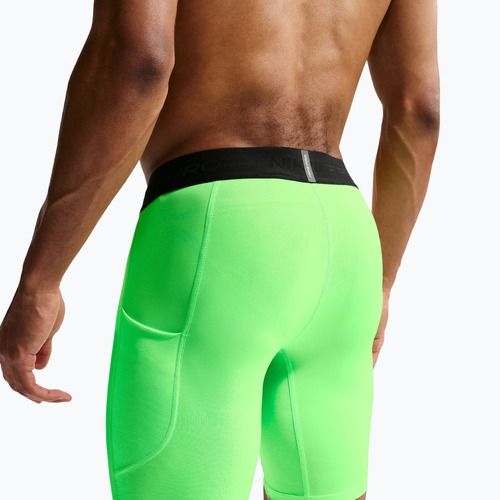 Pantaloncini da allenamento da uomo Nike Pro Dri-Fit Fitness Long green strike/black
