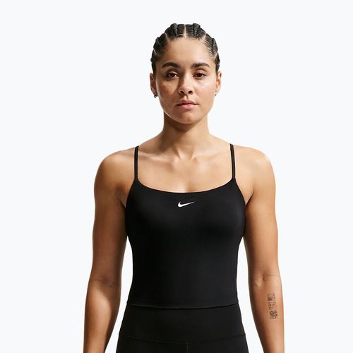 Reggiseno sportivo Nike One Medium Support black/white