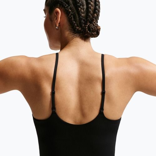Reggiseno sportivo Nike One Medium Support black/white
