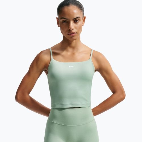 Maglietta da allenamento donna Nike One Medium Support steam/white