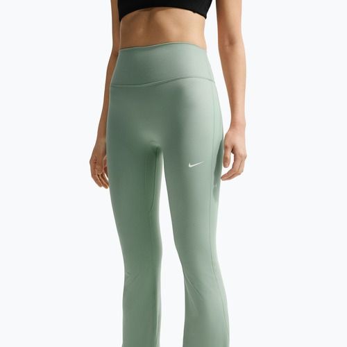 Leggings da donna Nike One High Waisted Flared steam/white