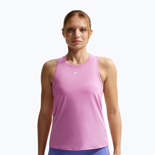 Maglietta da allenamento da donna Nike One Classic Dri-Fit light magenta/white
