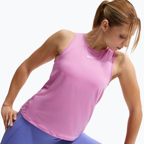Maglietta da allenamento da donna Nike One Classic Dri-Fit light magenta/white