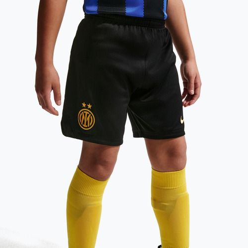 Pantaloncini da calcio per bambini Nike Inter Milan Dri-Fit Stadium Home black/university gold