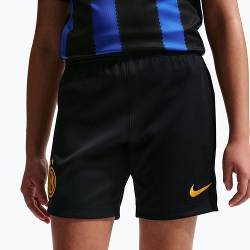 Pantaloncini da calcio per bambini Nike Inter Milan Dri-Fit Stadium Home black/university gold