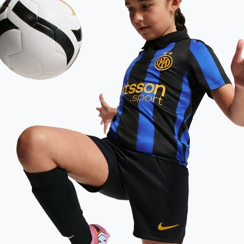 Pantaloncini da calcio per bambini Nike Inter Milan Dri-Fit Stadium Home black/university gold