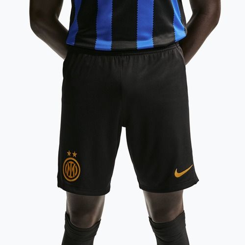 Pantaloncini da calcio da uomo Nike Inter Milan Dri-Fit Stadium Home black/university gold