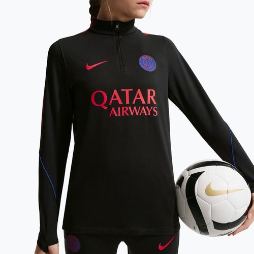 Felpa da calcio per bambini Nike Paris Saint-Germain Strike Dri-Fit Soccer Knit Drill Top black/global red/global red