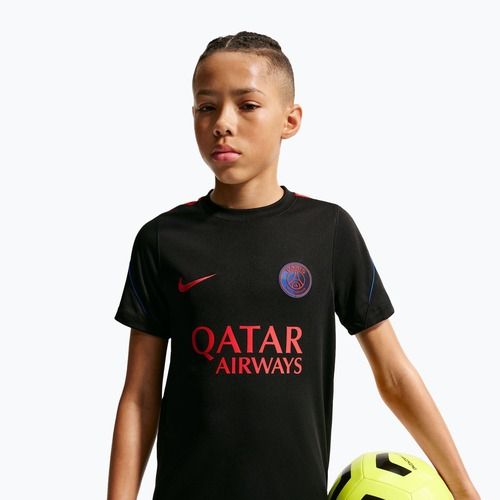 Maglietta da calcio per bambini Nike Paris Saint-Germain Strike Dri-Fit black/hyper royal/global red/global red