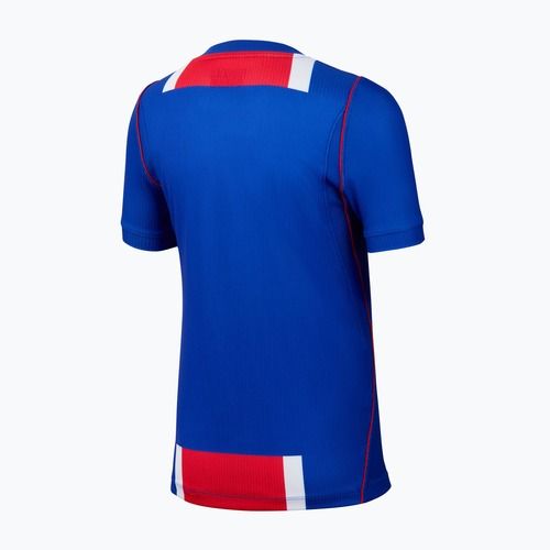 Maglietta da calcio per bambini Nike Paris Saint-Germain Dri-Fit Stadium Home old royal/white/university red/white