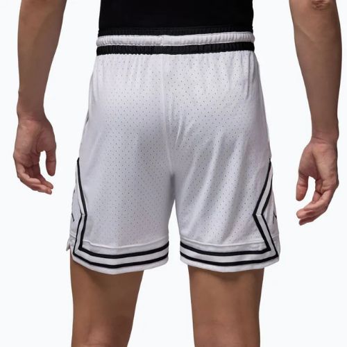 Pantaloncini da basket da uomo Nike Jordan Mesh Diamond 4" white/black/black