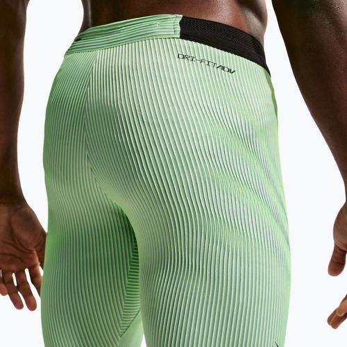 Leggings da allenamento da uomo Nike AeroSwift Dri-Fit ADV 1/2 Tights lime blast/steam/light silver/black