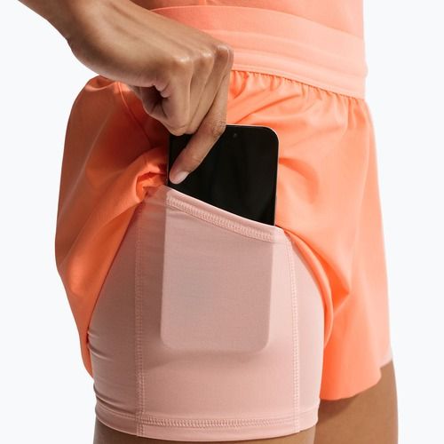 Pantaloncini da corsa da donna Nike Swift Mid-Rise 2in1 orange pulse