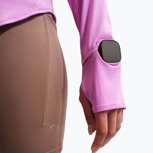 Felpa da corsa da donna Nike Swift Dri-FIT UV 1/4-Zip light magenta