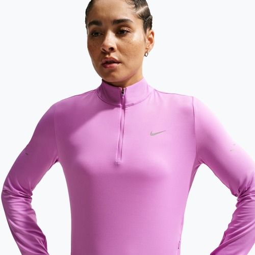 Felpa da corsa da donna Nike Swift Dri-FIT UV 1/4-Zip light magenta