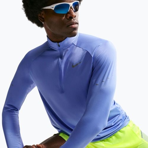 Felpa da running da uomo Nike Stride 1/4 Zip Dri-Fit royal pulse