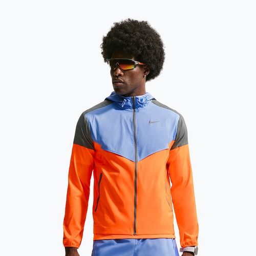 Giacca da corsa da uomo Nike Impossibly Light Windrunner total orange/royal pulse/smoke grey