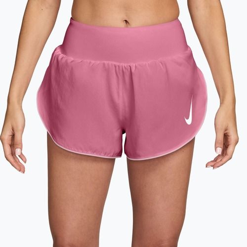 Pantaloncini da corsa da donna Nike Tempo Swoosh Dri-Fit Mid-Rise Brief-Lined peony/pink foam/white