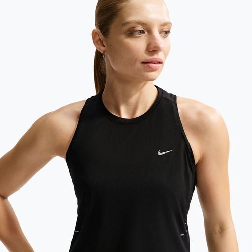 Maglietta da corsa da donna Nike Swift Breathe Dri-Fit black/black/white