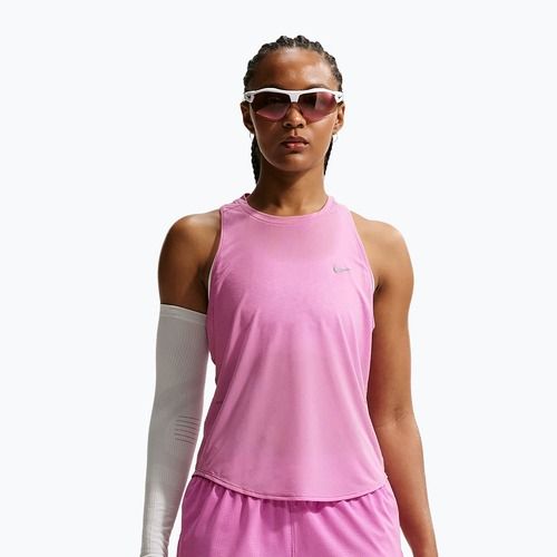 Maglietta da corsa da donna Nike Swift Breathe Dri-Fit light magenta/photon dust