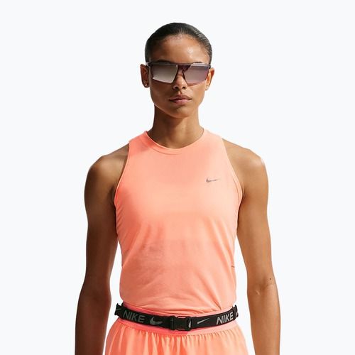 Maglietta da corsa da donna Nike Swift Breathe Dri-Fit orange pulse/photon dust