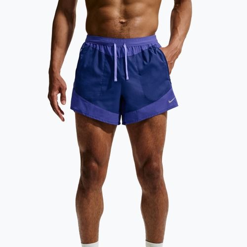 Pantaloncini da corsa da uomo Nike Stride Dri-Fit Brief-Lined 5" deep royal blue/lapis