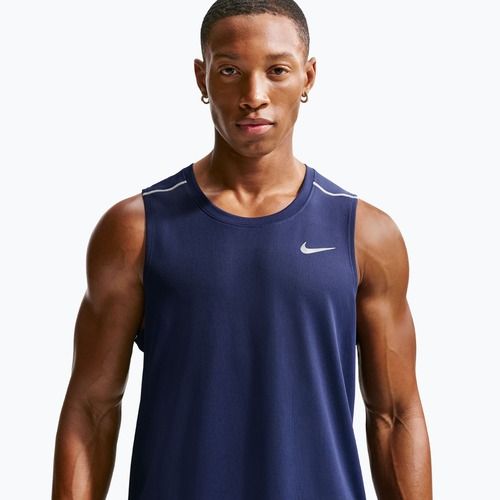 Maglietta da corsa da uomo Nike Miler Dri-Fit midnight navy