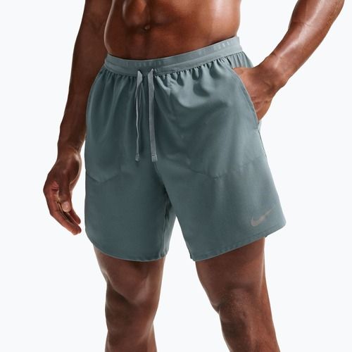 Pantaloncini da corsa da uomo Nike Stride Dri-Fit 2in1 7" mineral slate