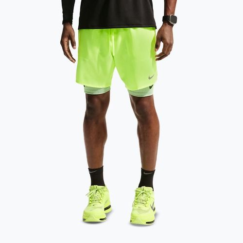 Pantaloncini da corsa da uomo Nike Stride Dri-Fit Brief-Lined 7" volt ice