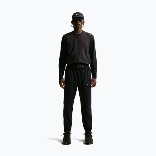 Pantaloni da corsa da uomo Nike Miler Dri-Fit Woven black/black