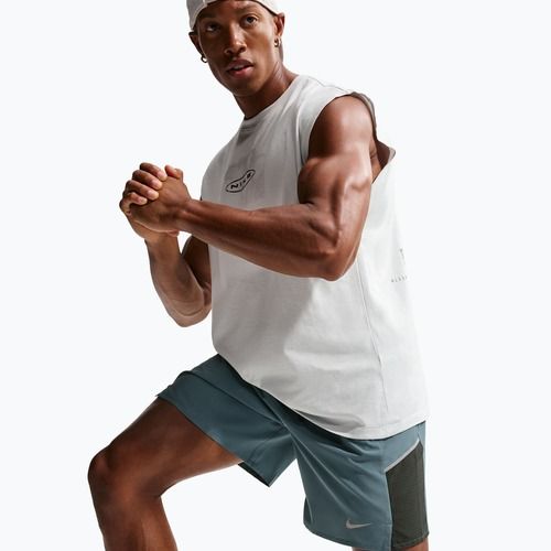 Pantaloncini da corsa da uomo Nike Miler Dri-Fit Brief Lined7" mineral slate