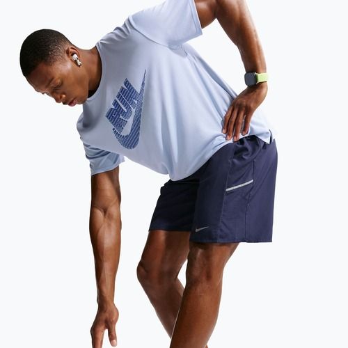 Pantaloncini da corsa da uomo Nike Miler Dri-Fit 9" midnight navy