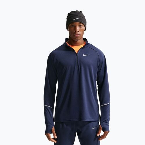 Felpa da running da uomo Nike Miler Dri-Fit UV 1/2 Zip midnight navy