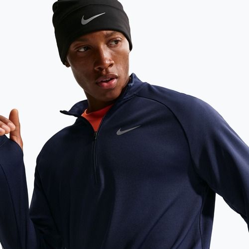 Felpa da running da uomo Nike Miler Dri-Fit UV 1/2 Zip midnight navy