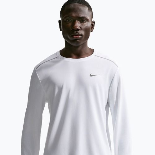 Maglia a maniche lunghe da running da uomo Nike Miler Dri-Fit UV white