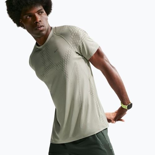 Maglietta da corsa da uomo Nike Stride Dri-Fit ADV spruce fog/light army
