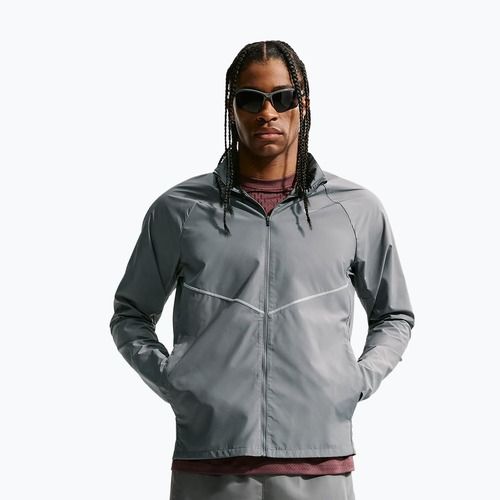 Giacca da corsa da uomo Nike Miler Repel UV smoke grey/smoke grey