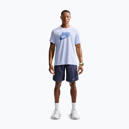 Maglietta da corsa da uomo Nike Miler Dri-Fit UV hydrogen blue/lapis