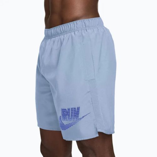 Pantaloncini da corsa da uomo Nike Challenger Dri-Fit Brief-Lined 7" hydrogen blue/lapis