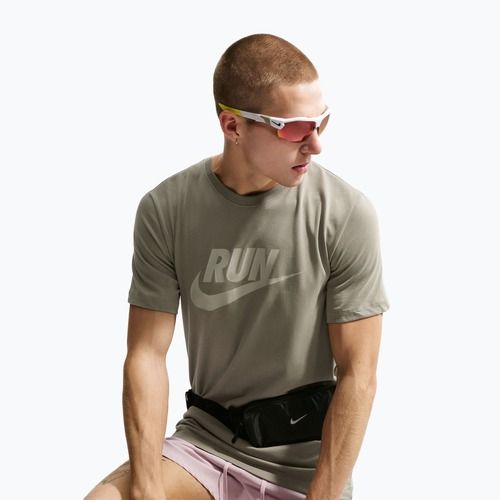Maglietta da corsa da uomo Nike Dri-Fit Running silver sage/spruce fog