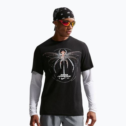 Maglietta da corsa da uomo Nike Dri-Fit Running black