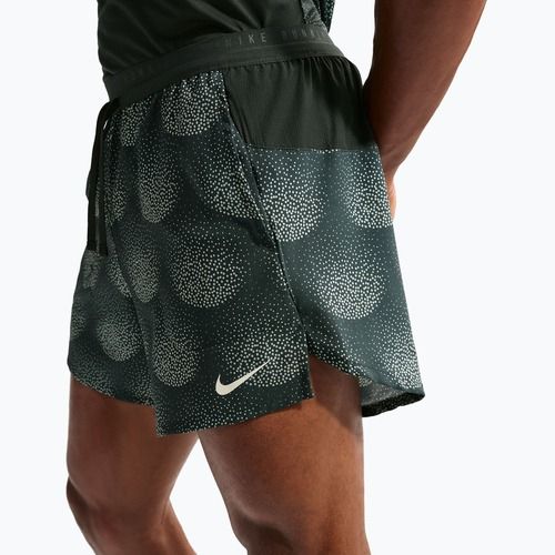 Pantaloncini da corsa da uomo Nike Stride Dri-Fit Brief Lined 5" black spruce