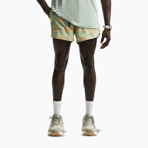 Pantaloncini da corsa da uomo Nike Stride Dri-Fit Brief Lined 5" jade horizon