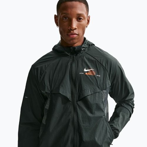 Giacca da corsa da uomo Nike Stride Repel UV black spruce