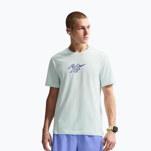 Maglietta da corsa da uomo Nike AeroSwift Dri-Fit barely green/lapis