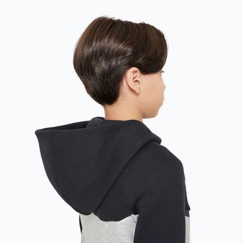 Felpa per bambini Nike Sportswear Tech Fleece Full Zip dark grey heather/black/black/black